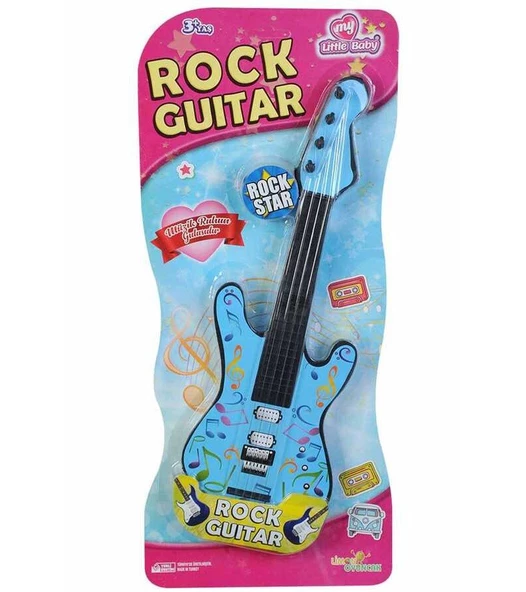 Çocuk Rock Gitar Renkli - Mavi Su Dünyası