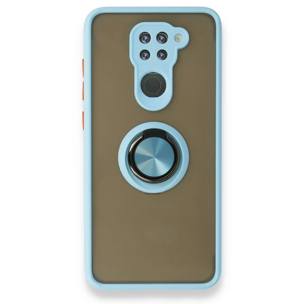 Xiaomi Redmi Note 9 Kılıf Montrea Ring Yüzük Stantlı Kapak - 5