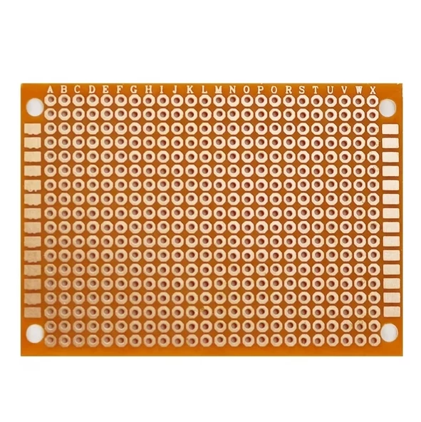 5X7CM Pertinaks Pcb Proto 10X24 432 Adet Bakır Delik Prototip Deney Kartı 2.54MM Pertenaks - Resim 2