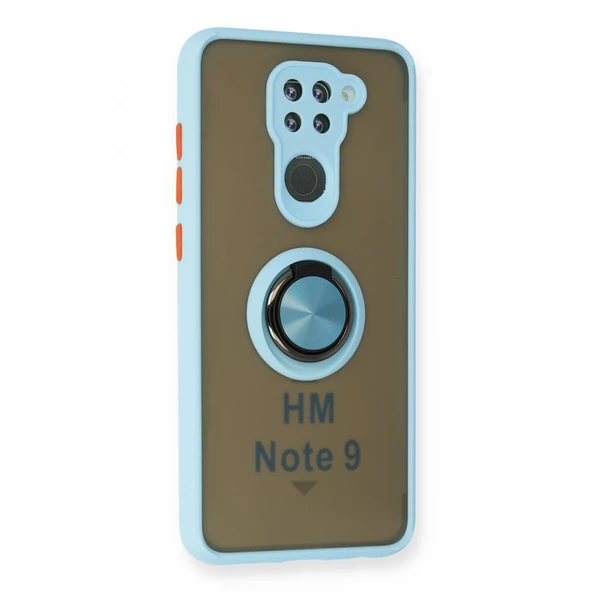 Xiaomi Redmi Note 9 Kılıf Montrea Ring Yüzük Stantlı Kapak - 9