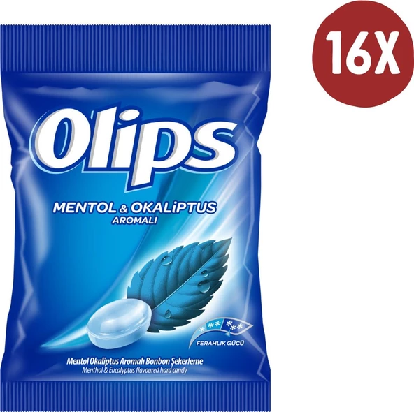 Olips Poşet Mentol Okaliptus 76 gr 16'lı Kutu