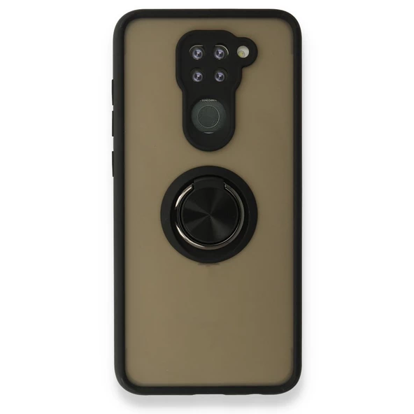 Xiaomi Redmi Note 9 Kılıf Montrea Ring Yüzük Stantlı Kapak - 3