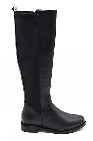 VENÜS 20711K DÜZ TOPUK STREÇ DETAYLI GÜNLÜK DERİ KADIN ÇİZME - Resim 8