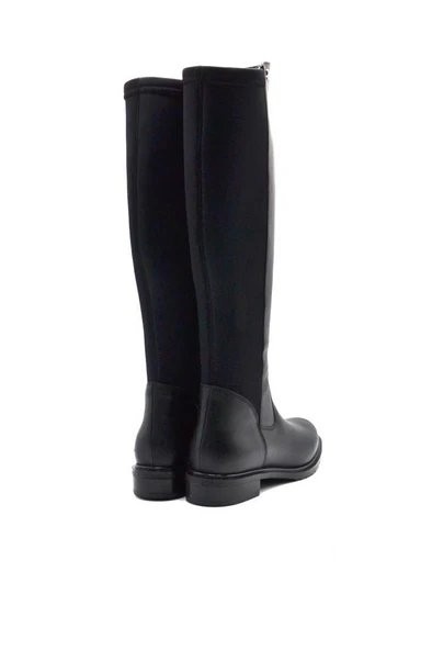 VENÜS 20711K DÜZ TOPUK STREÇ DETAYLI GÜNLÜK DERİ KADIN ÇİZME - Resim 3