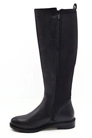 VENÜS 20711K DÜZ TOPUK STREÇ DETAYLI GÜNLÜK DERİ KADIN ÇİZME - Resim 10