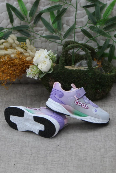 Fort Cool Elvis Lila Anatomik Hafif Rahat Kız Çocuk Ayakkabı - Resim 5