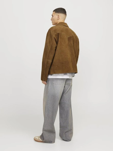 Jack Jones Suede Hakiki suet Erkek Ceket 12278575 - Resim 2