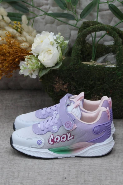 Fort Cool Elvis Lila Anatomik Hafif Rahat Kız Çocuk Ayakkabı - Resim 3