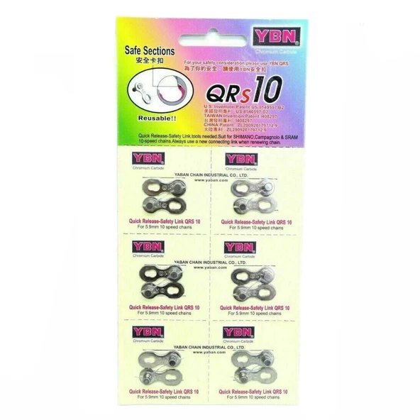 YBN Zincir Kilidi - YBN QRs-10 Vites, - 2