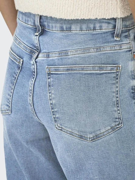 Only Madıson Blush Hw Wııde Leg Kadın Jean Pantolon 15282975 - Resim 7