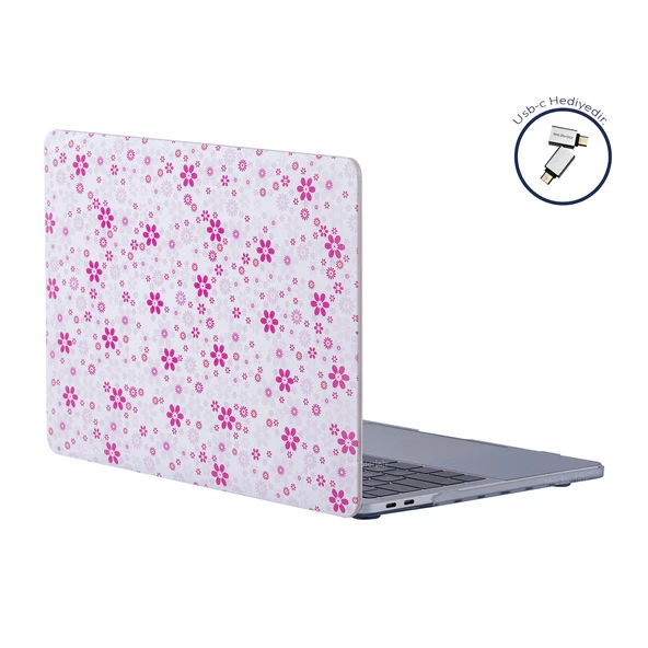 Macbook Pro Kılıf 13 inç M1-M2, QT01NL (Type-c'li Model)A2338 A2289 A2251 A1706-08 A1989 A2159 ile Uyumlu - 4