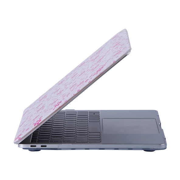 Macbook Air M1 Kılıf 13 inç FlowerQT01NL (TouchID'li M1 Air) A2337 A2179 A1932 ile Uyumlu - 6