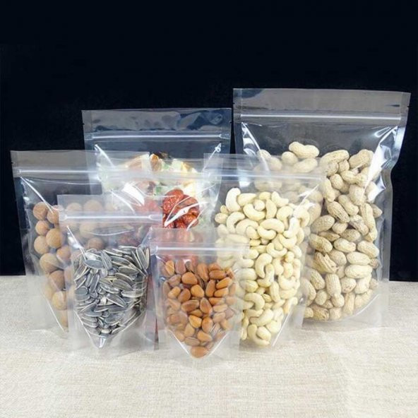 Şeffaf Doypack Ambalaj 50 li Paket 16x27x4 - 2