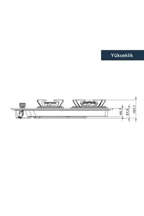 Kumtel KO-40 TSHDF Doğalgazlı Beyaz Cam Set Üstü Ocak - 4