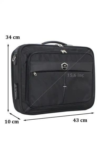 Case Club 216 Kasalı Laptop Evrak Çantası  15,6 inç Darbe Emici Koruma Omuz Askılı - 3