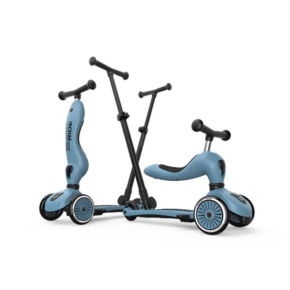 Scoot and Ride Push and Go Ebeveyn Kontrollü Çocuk Scooter Steel 240527-00071