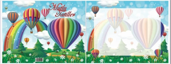 Mutlu Tatiller Balonlu  Karne Kılıfı 20 Adet ürün görseli 1