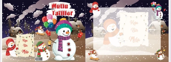 Mutlu Tatiller Kısa Bir Mola  Karne Kılıfı 20 Adet ürün görseli 1