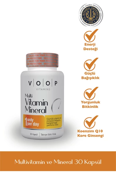 Voop Multivitamin & Multimineral 30 Kapsül