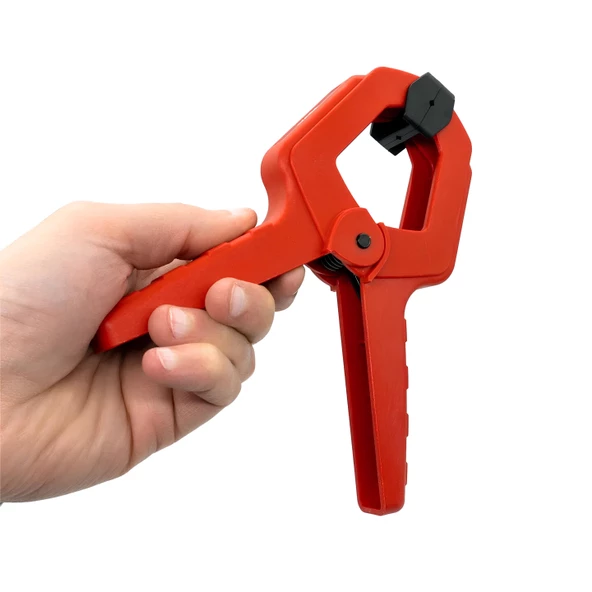 2 ADET Yaylı Kıskaç Mandal El Tip İşkence Kırmızı Klips Mengene Hobi 75 mm 3 inç - 7