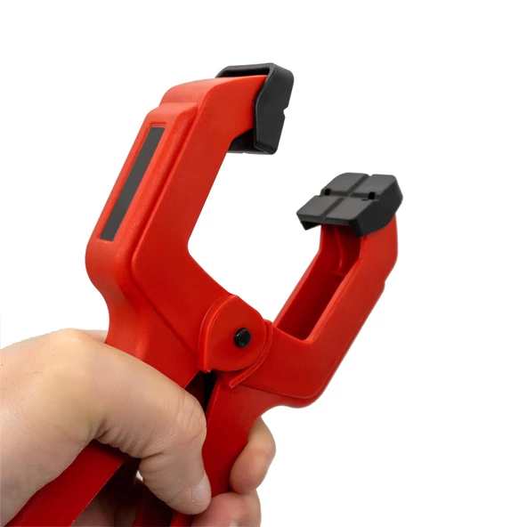 2 ADET Yaylı Kıskaç Mandal El Tip İşkence Kırmızı Klips Mengene Hobi 75 mm 3 inç - 3