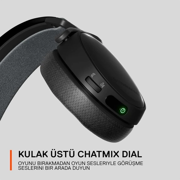 Steelseries Arctis 7p+ Black Wireless Gaming Kulaklık 2.4 Ghz - Siyah - Teşhir - Resim 6