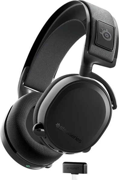 Steelseries Arctis 7p+ Black Wireless Gaming Kulaklık 2.4 Ghz - Siyah - Teşhir ürün görseli 1