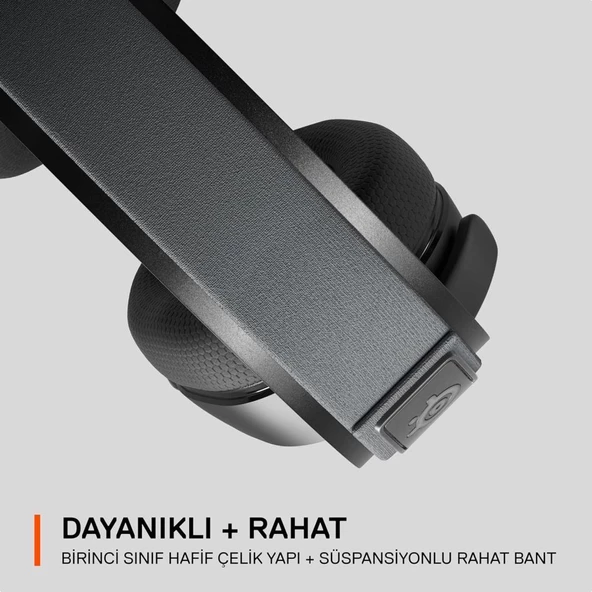 Steelseries Arctis 7p+ Black Wireless Gaming Kulaklık 2.4 Ghz - Siyah - Teşhir - Resim 4