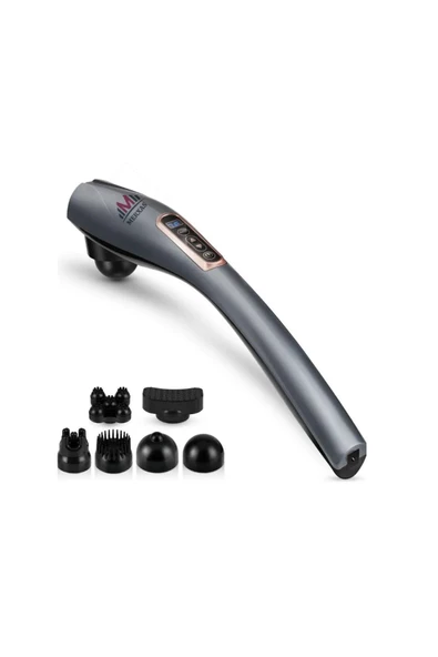 Merxas Magic Massager Masaj Aleti Şarjlı Vücut Sırt Masajı 6 Aparatlı - 2