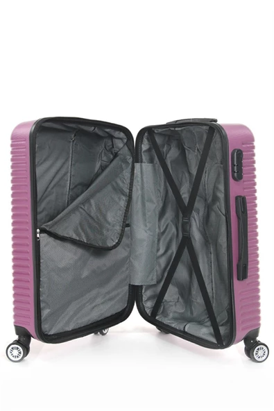 Cambridge Polo Club Abs Singapur Üçlü Bavul Seti 191036-Mürdüm - 5