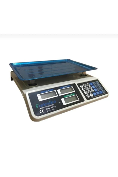 Dinamic Ölçüm Tartısı Elektronik Terazi Bakkal Manav Market Ve Pazarcı Tartısı 40kg - 2