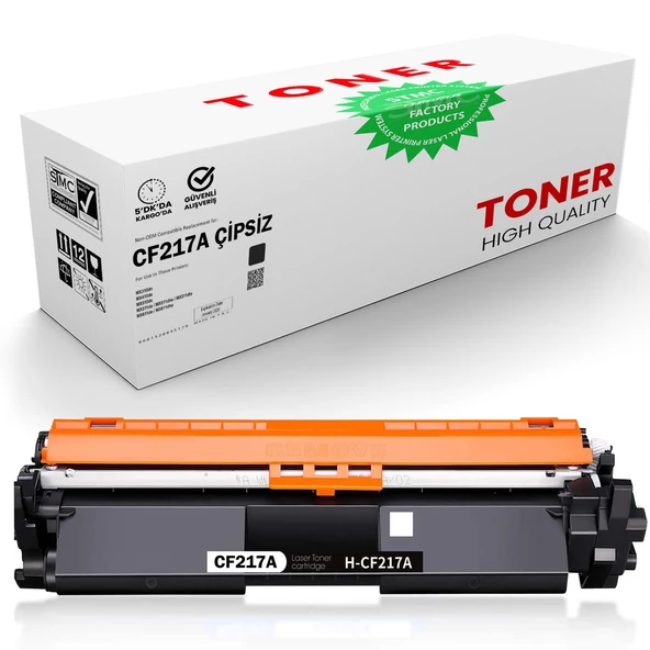 HP Laserjet Pro MFP M130fn CF217A Çipsiz Muadil Toner