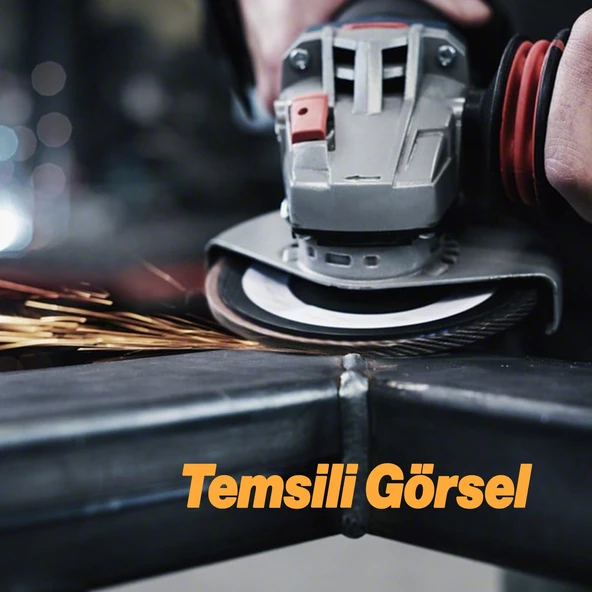 Avuç İçi Taşlama Flap Disk Zımpara Çapı 115 mm 60 Kum Zımparalama Taşı Göbek 22 mm 1 Adet - 4