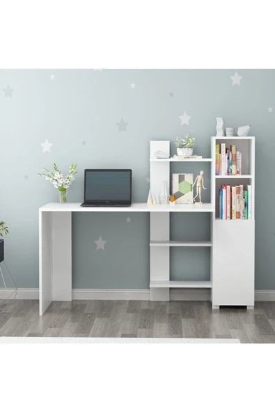 Cantek Dizayn Loren Çalışma Masası Beyaz - 2