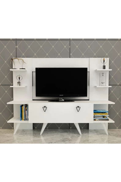 Cantek Dizayn Erica Tv Ünitesi Beyaz-Beyaz