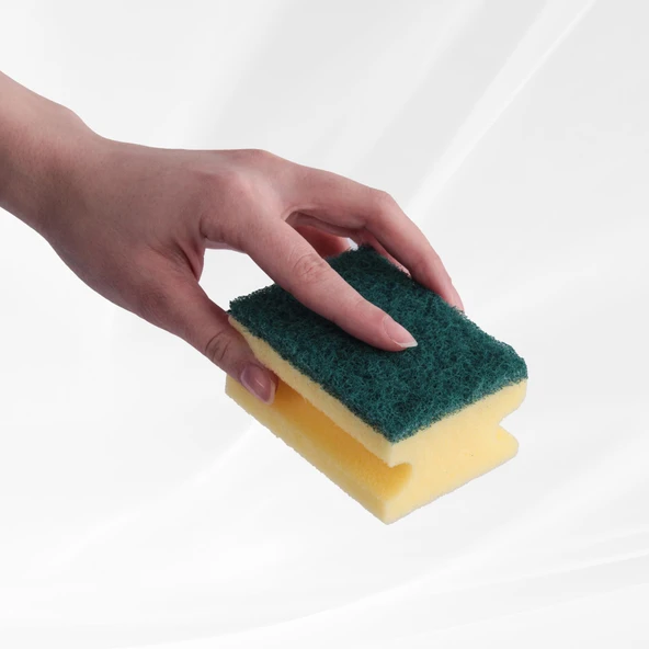 Everklean Set Oluklu Sünger 5'li Sarı 17x8 - 3