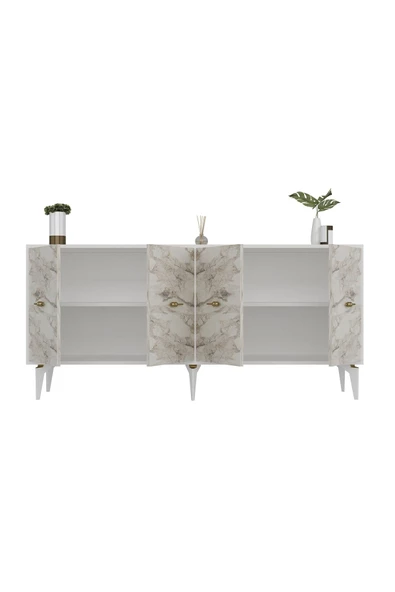 Cantek Dizayn Sintaa 180 Cm Konsol (Kx180) Beyaz-Efesmermer - 5