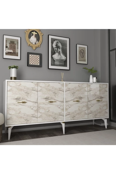Cantek Dizayn Sintaa 180 Cm Konsol (Kx180) Beyaz-Efesmermer - 2