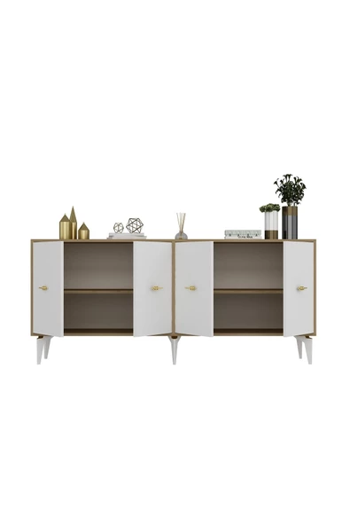 Cantek Dizayn Sintaa 180 Cm Konsol (Kx180) Safirmeşe-Beyaz - 5