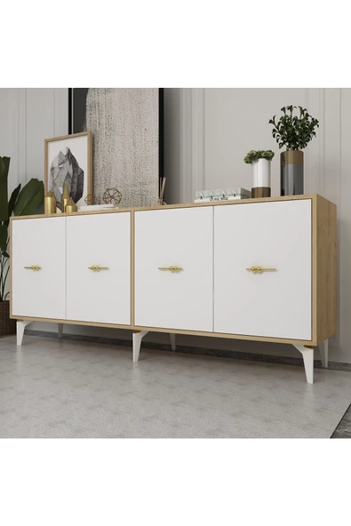 Cantek Dizayn Sintaa 180 Cm Konsol (Kx180) Safirmeşe-Beyaz - 2