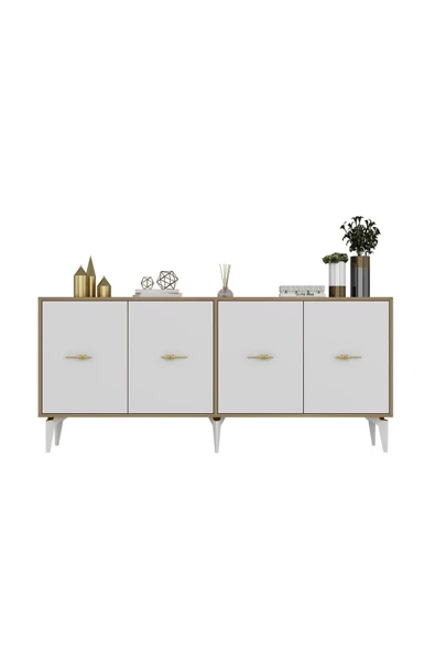Cantek Dizayn Sintaa 180 Cm Konsol (Kx180) Safirmeşe-Beyaz - 3