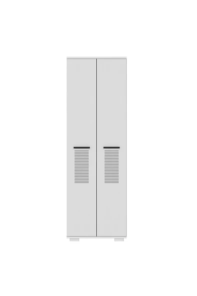 Cantek Dizayn Assimo (B) 2 Kapaklı Gardırop Beyaz-Beyaz - Resim 3