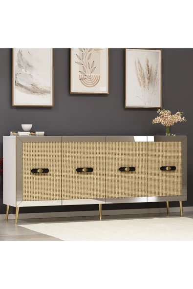 Cantek Dizayn Darkct (Kb150) Konsol Beyaz-Hazeran-Gümüş - 2