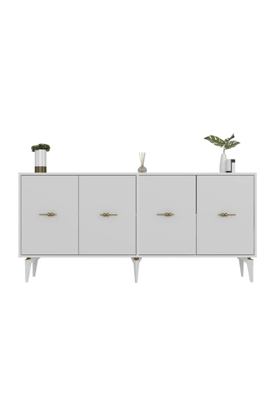 Cantek Dizayn Sintaa 180 Cm Konsol (Kx180) Beyaz-Beyaz - 3