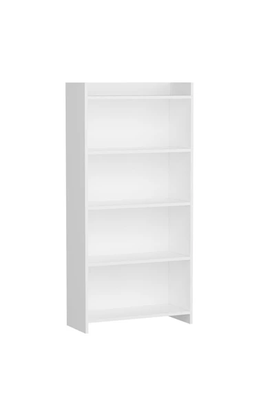 Cantek Dizayn Amy Kitaplık (60 Cm) Beyaz-Beyaz - 4
