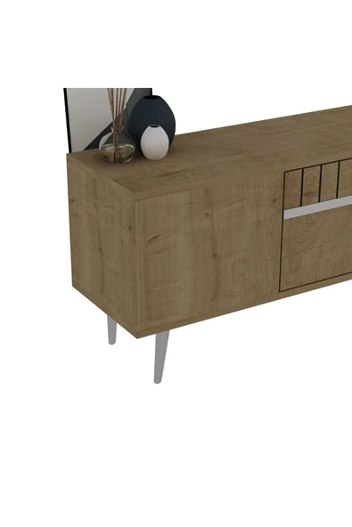 Cantek Dekolp1Ct Tv Sehpası Safirmeşe-Gümüş - 5
