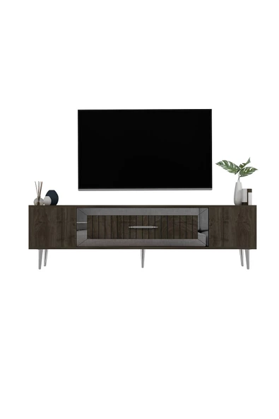 Cantek Dekolp3Ct Tv Sehpası Ceviz-Gümüş - 3