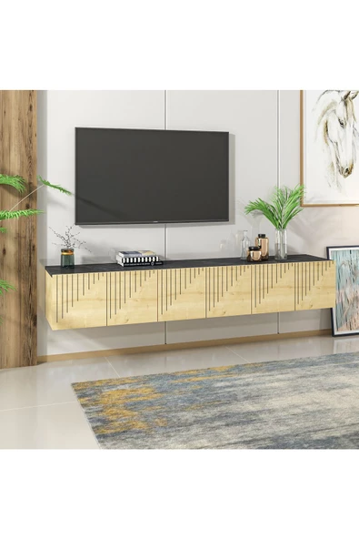 Cantek Dizayn Artemisct  180 Cm Tv Ünitesi  Takımı Safirmeşe-Royalmermer - 4