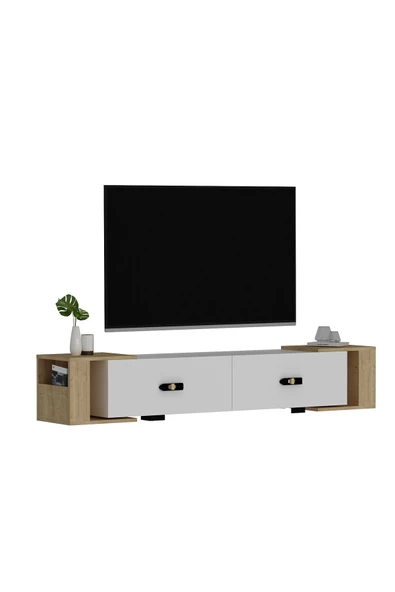 Cantek Cherryct Tv Sehpası Beyaz-Safirmeşe - 4