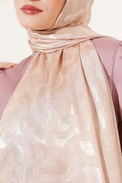 Sarmal Desen Jakar Melisa Şal Camel -10 - Resim 4